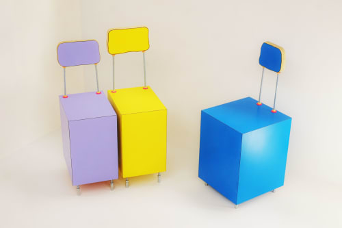 Box Chair | Accent Chair in Chairs by akaye