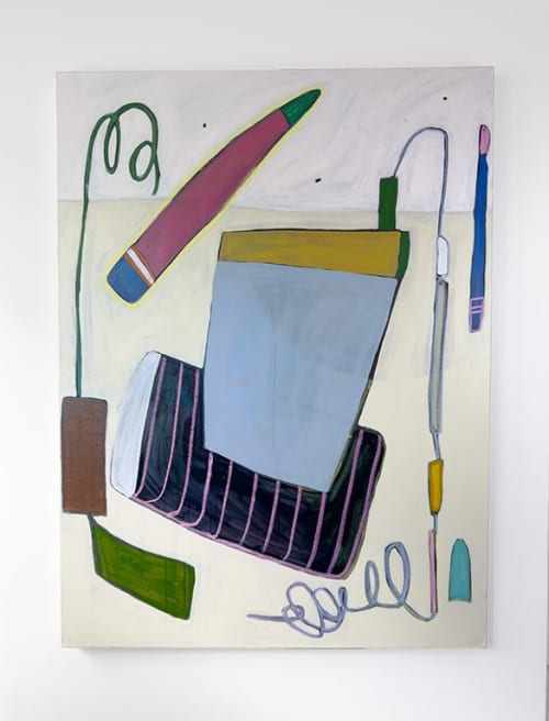 Green and Blue | Paintings by Rebekah Andrade
