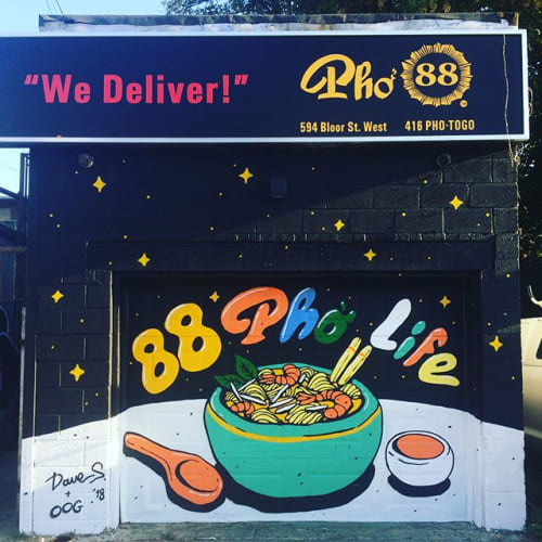88 Pho Life | Murals by Dave Setrakian (TAVO) | Pho 88 Restaurant in Toronto