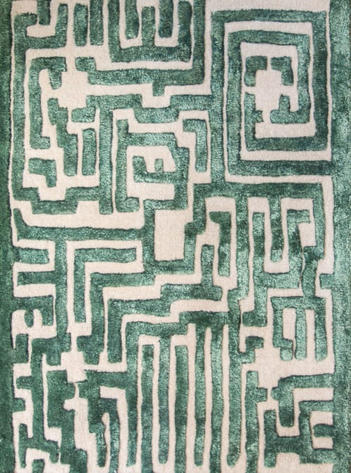 Theseus Maze Hand-Tufted Area Rug | Rugs by Kevin Francis Design
