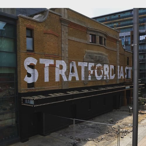 STRATFORD EAST | Signage by Heart of Things Studio | Theatre Royal Stratford East in London