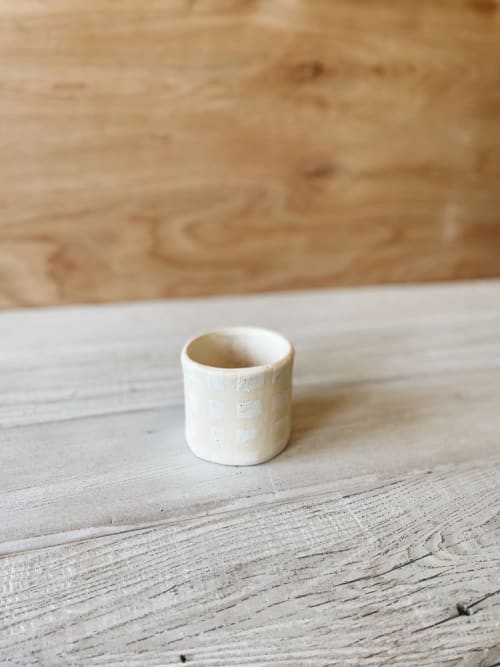 Checkered Cup | Drinkware by Bridget Dorr