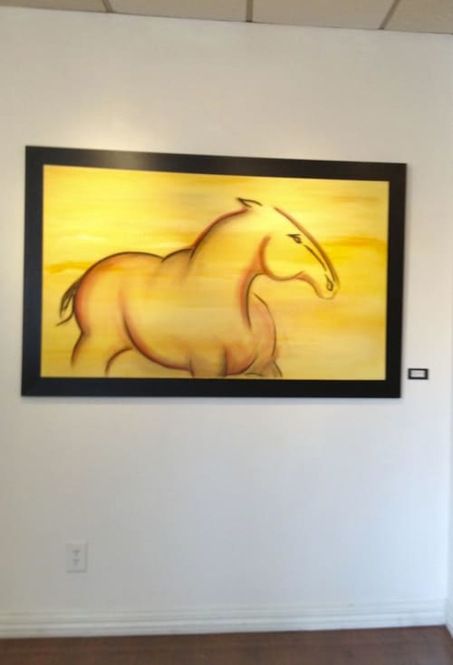 Sun Desert Mustang | Paintings by Donna B Fine Art, Donna Bernstein, Artist | Phoenix, AZ, United States in Phoenix
