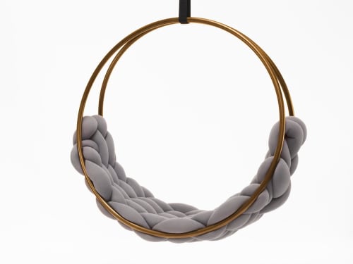 SWING PLAIT color variations with black ring | Swing Chair in Chairs by Iwona Kosicka Design