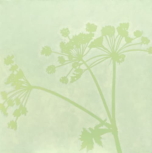 Spring Wildflowers: 18 x 18" oil painting on wood panel | Oil And Acrylic Painting in Paintings by Christine So