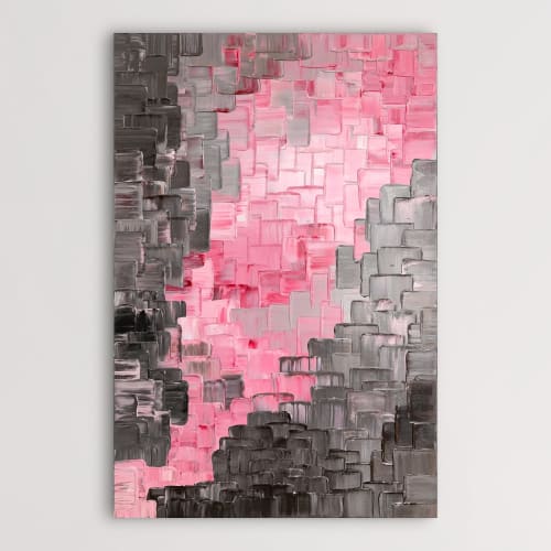 Birth of Pink (SOLD) | Oil And Acrylic Painting in Paintings by Alessia Lu