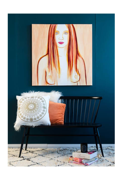"Sorella" - Sisterhood - Womens Health Exhibition, Nook Gallery, Mornington, Melbourne | Paintings by Anne-Maree Wise Artist | The Nook Gallery & Studios in Mornington