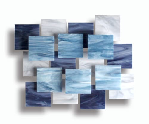 "Arctic" AP Glass and Metal Wall Sculpture | Wall Hangings by Karo Studios