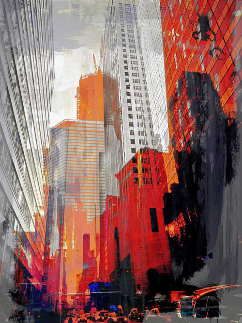 NY DOWNTOWN XIV | Paintings by Sven Pfrommer