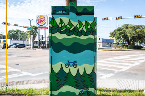 Utility Box Mural | Street Murals by Studio Jexxi