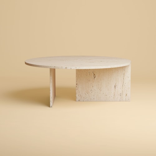 Travertine Coffee Table - ISHIKI by Lebanto | Tables by Lebanto