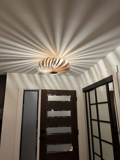 Wood Light Fixture | Chandeliers by Lisa Haines