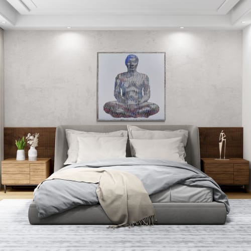 le scribb acrroupi tribute to the louvre museum | Wall Sculpture in Wall Hangings by Virginie SCHROEDER