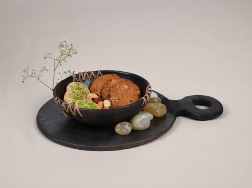 Longpi Pottery Snack Bowl | Dinnerware by ARTISAGA PRIVATE LIMITED