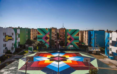 Nierika | Murals by +Boa Mistura | UNIDAD HABITACIONAL INFONAVIT ESTADIO A.C. in Guadalajara