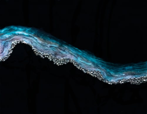 'ISLE OF SKYE' - Luxury Epoxy Resin Abstract Artwork | Oil And Acrylic Painting in Paintings by Christina Twomey Art + Design