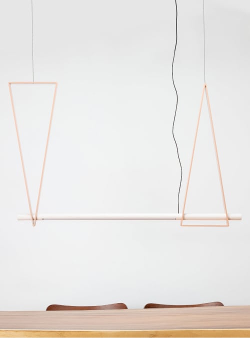 Dovell Hanging Lamp | Coral | Pendants by Atelier Stōbben