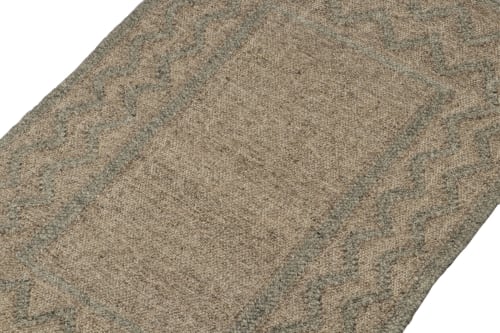 Rug & Kilim’s Modern Kilim rug in Brown & Grey Patterns | Rugs by Rug and Kilim