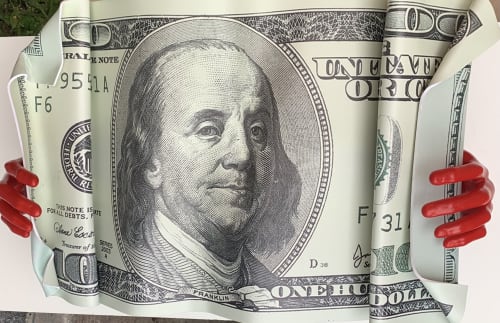 Wealth control wall sculpture made out of fiberglass | Wall Hangings by Art by Ancizar