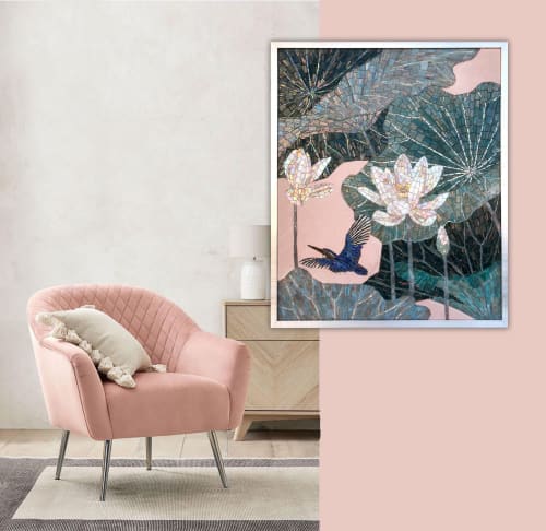 In the shadow of lotuses | Mosaic in Art & Wall Decor by Julia Gorbunova