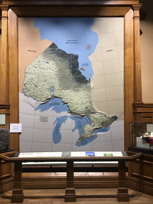 Map of Ontario at the Legislative Assembly of Ontario | Wall Hangings by Murals By Marg | Legislative Assembly of Ontario in Toronto