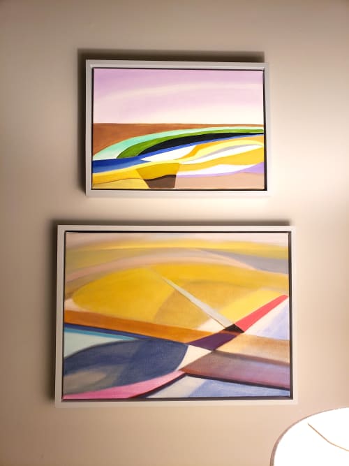 Top: Reversal. Bottom: Srping Break | Paintings by Susan Maakestad