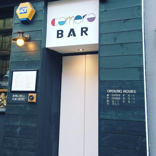Camera Bar | Signage by Journeyman Signs (TATCH) | Camera in Edinburgh