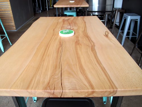 American Rectangle Beech Wood Table By Lanterman Woodworks Seen At Long Live Beerworks Providence Wescover