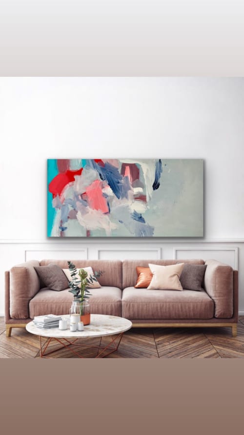 Momma Said There'd Be Days Like This 🔴 | Oil And Acrylic Painting in Paintings by Darlene Watson Abstract Artist