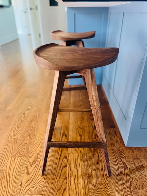 Mid Century Modern Tractor Seat Stool - swiveling | Chairs by Marco Bogazzi