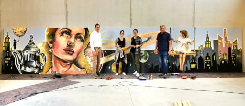 "When dreams come true" | Murals by Carola Deutsch | Mehrzweckhalle Übelbach in Übelbach