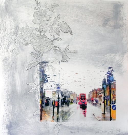 Streets III Print from CMYK series | Paintings by Sara J Beazley