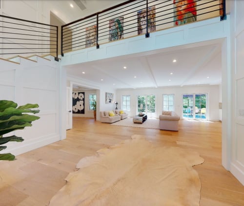 Ann Margret Orange Green | Mixed Media by Tina Psoinos art + photography