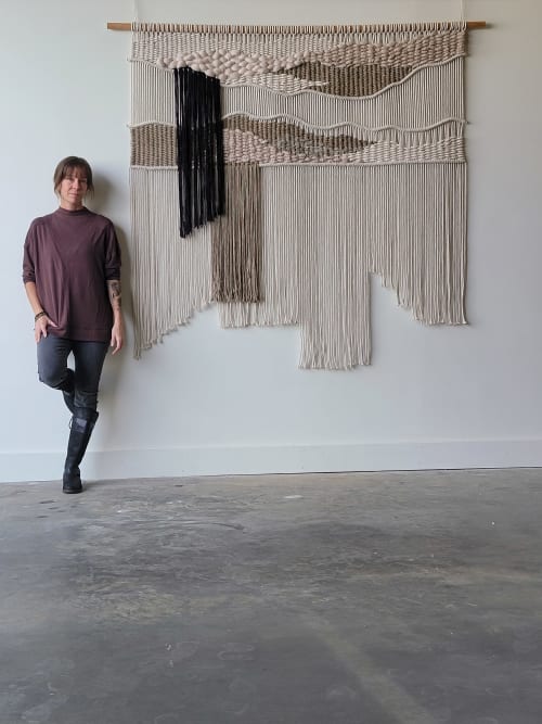 Mediterranean Modern Macramé Wall Hanging | Wall Hangings by MossHound Designs by Nicole Hemmerly