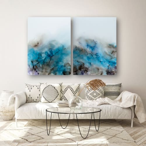 'FLUID' - Luxury Fine Resin Abstract Art | Paintings by Christina Twomey Art + Design