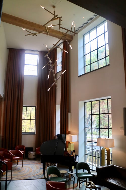 CrossLight Chandelier at Odette's | Chandeliers by CP Lighting | River House at Odette's in New Hope