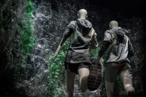 Represent Rocks with Plastic Botttles | Public Sculptures by Shiho Minami | Isetan Men's in Shinjuku City