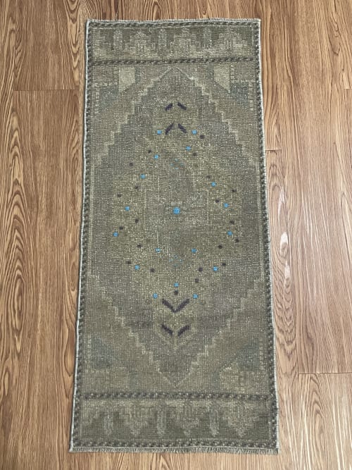 Hand-woven Turkish Rug Doormat| 1.5 x 3.3 | Rugs by Wool and Rug