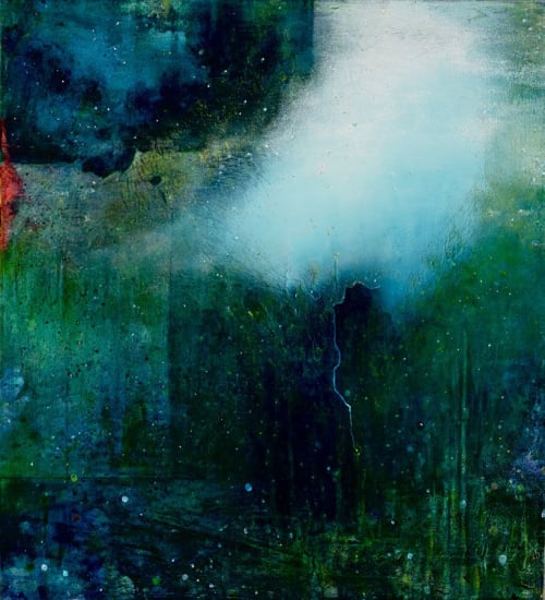 Landing 5 | Oil And Acrylic Painting in Paintings by Virginia Bradley Art | North Elm Home in Millerton