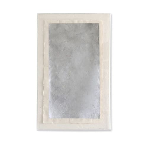 Fasci Di Luce Silver | Oil And Acrylic Painting in Paintings by Kim Fonder