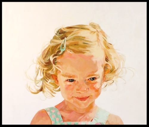 Portrait of Mieke | Paintings by Kim Hart. Portraitist.