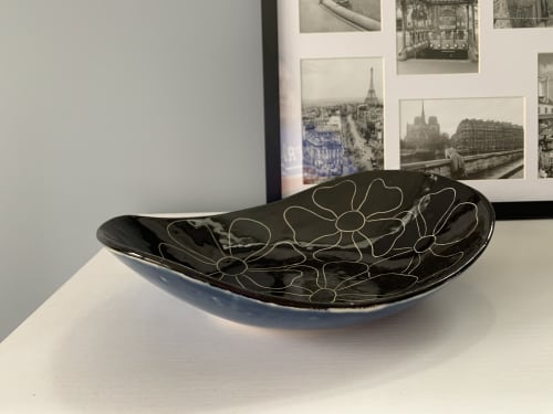 Flower Patterned Bowl | Tableware by Linda Peterson | Mud 'n Biscuits Ceramics