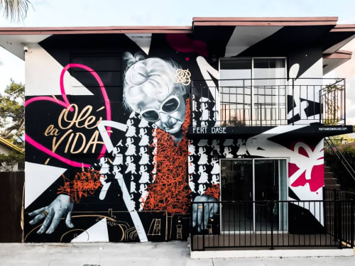 Exterior Mural | Street Murals by Dase - Marc Álvarez | Midtown Senior Care in Miami