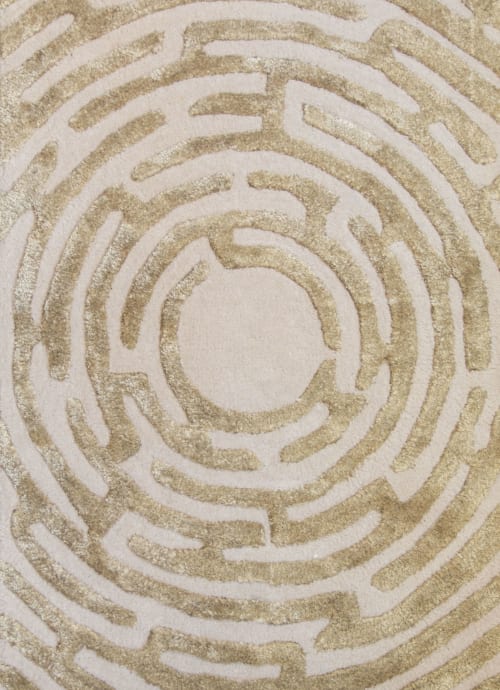 Amiens Maze Hand-Tufted Area Rug | Rugs by Kevin Francis Designs