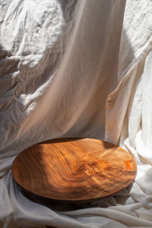 Walnut and Mahogony Wood Platter | Serveware by Andrew J Studios