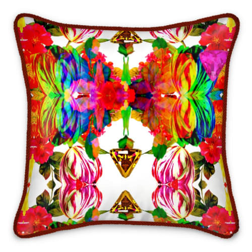 Kaleidoscope - Red | Pillow in Pillows by Heirloom Wild by Candace Marquette