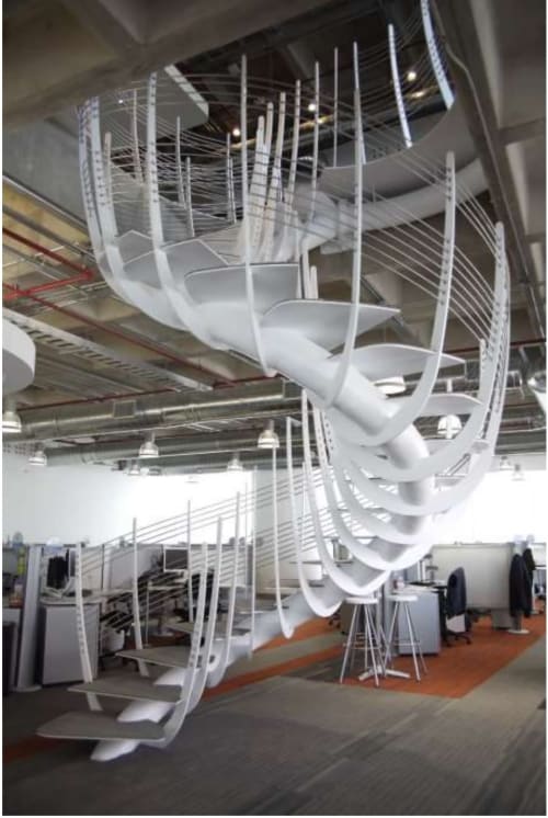 Sculptural Staircase | Sculptures by Yvonne Domenge | Grupo Rotoplas S.A.B. de C.V. in Ciudad de México