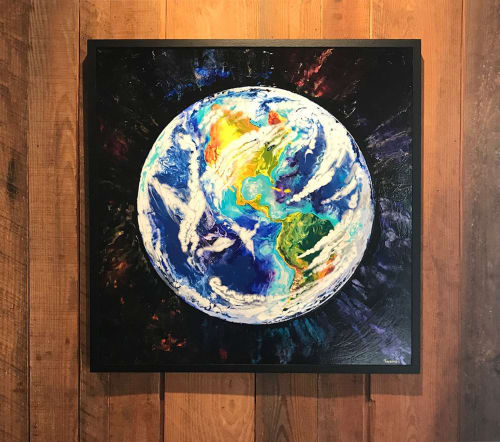 Iridescent World No. 1 | Paintings by Catherine Twomey | Village Gallery in Oriental
