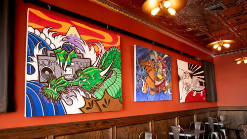Sonny Wong's Art | Paintings by Sonny Wong | The Diver Bar & Grill in Eureka