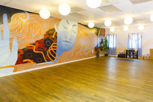 BHNY Shiva | Murals by Emily Herr (HerrSuite) | Be Here Now Yoga Healing & Wellness in Washington